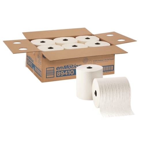 enMotion® 8in Premium Paper Towel Roll, White, 425 Feet Per Roll